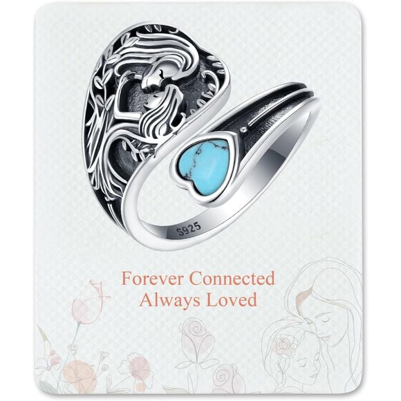 Turquoise/Opal/Obsidian/Abalone Dragonfly/Butterfly Sunflower Vintage Thumb Spoo